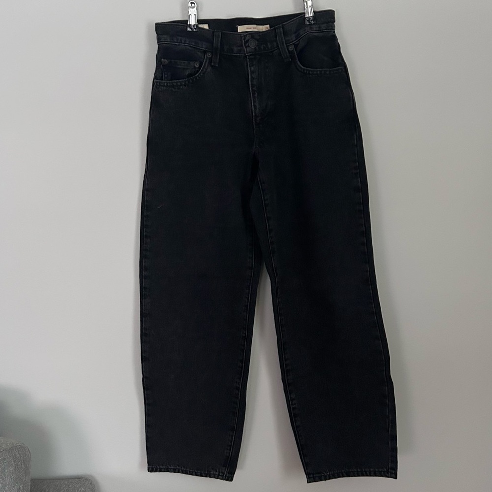 Levi Black Baggy Dad Jeans